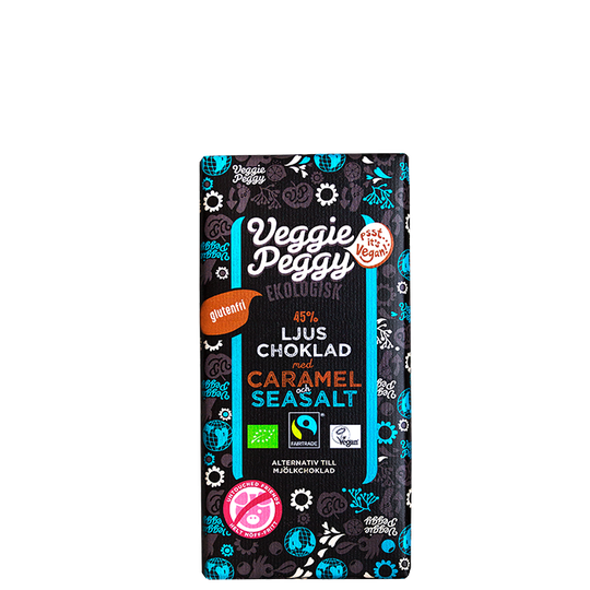 Veggie Peggy Choklad Karamell & Havssalt, 85 g