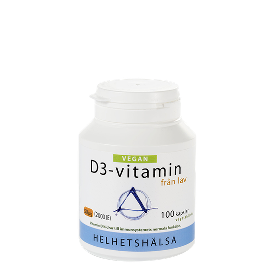 D3-Vegan 50 mcg, 100 kapslar