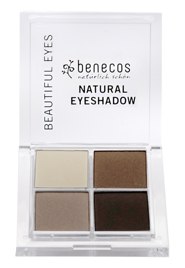 Benecos - Natural Quattro Eyeshadow - Coffee & Cream, 8 g