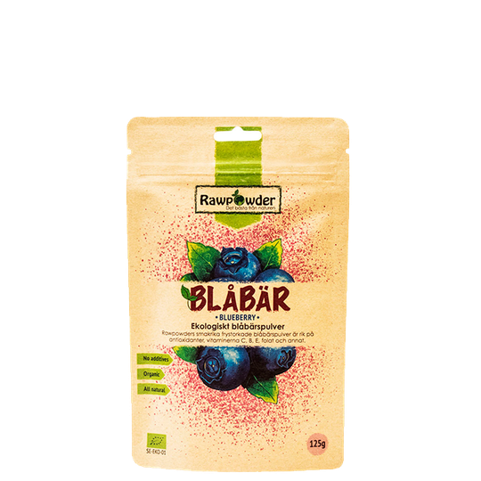 Blåbärspulver EKO, 125 g