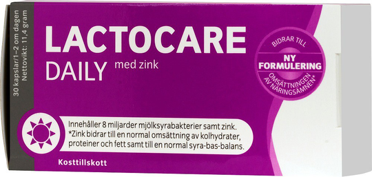 Lactocare Daily med Zink 30 st