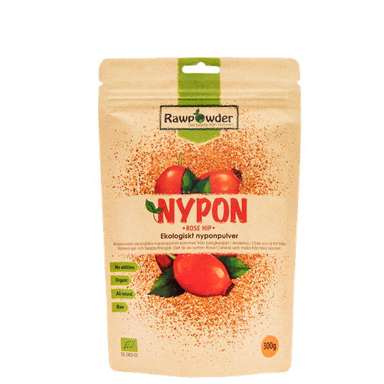 Nypon, Ekologiskt Nyponpulver, 300 g