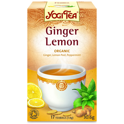 Ginger Lemon Te 17p KRAV EKO