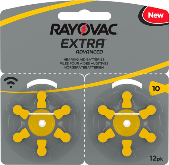 Rayovac EXTRA Advanced 10 GUL 12 st