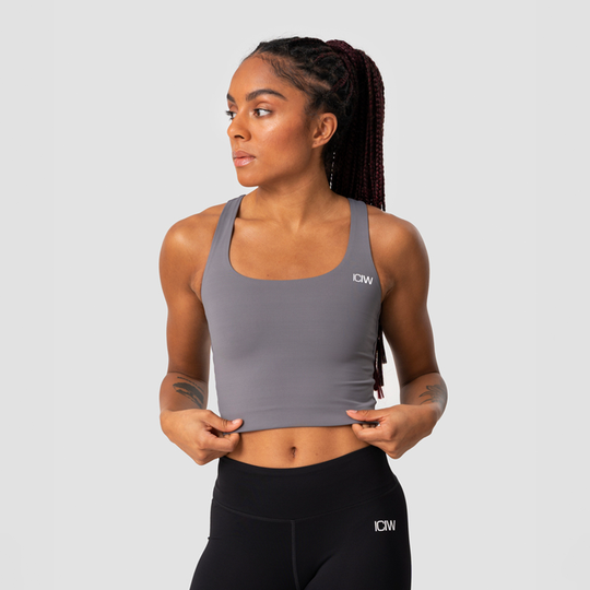 Classic Sports Bra Tank, Grey