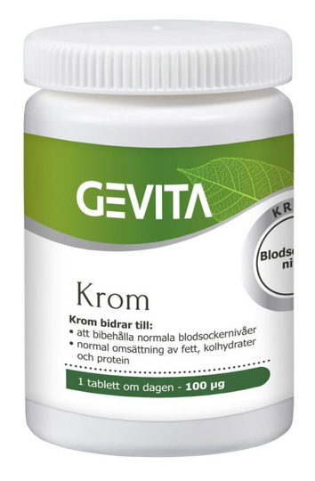 Gevita Krom 100 tabletter - Kort datum 21-10-30