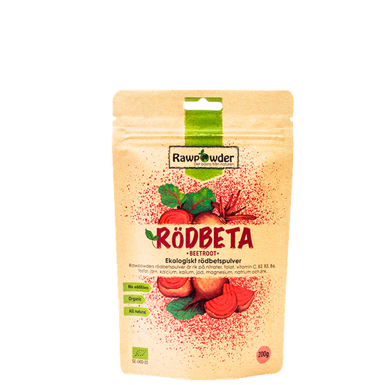 Rödbeta, Ekologiskt Rödbetspulver, 200 g