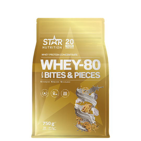 Whey-80, 750 g, Cookies and Cream with Meringue & Cookie Pieces