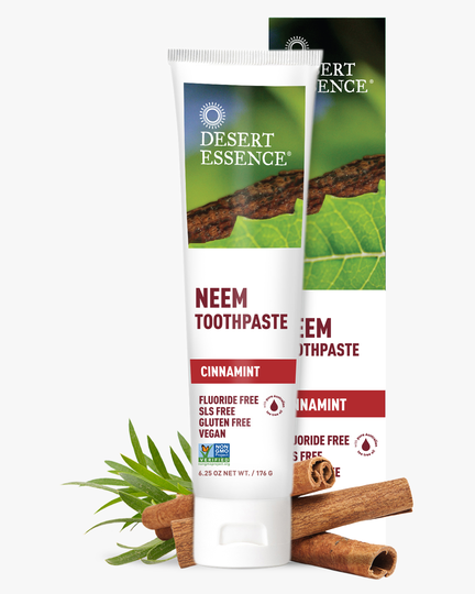 Desert Essence Tandkräm Tea Tree, Kanel, Neem & Mint