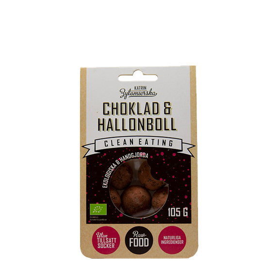 Ekologisk Choklad & Hallonboll, 105 g