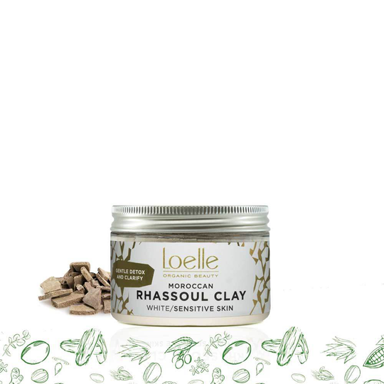 Loelle - Moroccan Rhassoul Clay White, 150 g