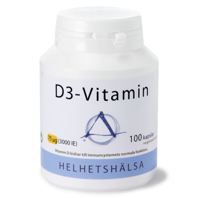 D3-vitamin 3000IE 75μg 100k veg