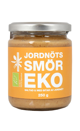 Jordnötssmör Crunchy 250g - EU EKO