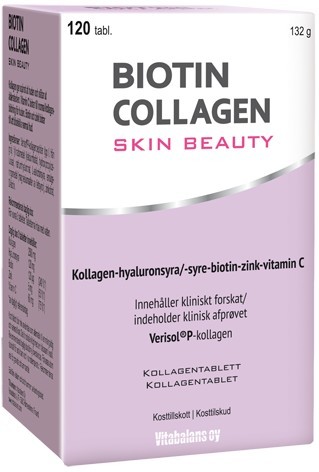 Biotin Collagen Skin Beauty 120 tabletter