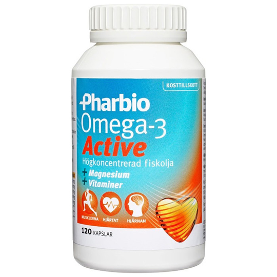 Pharbio Omega-3 Active 120 kapslar