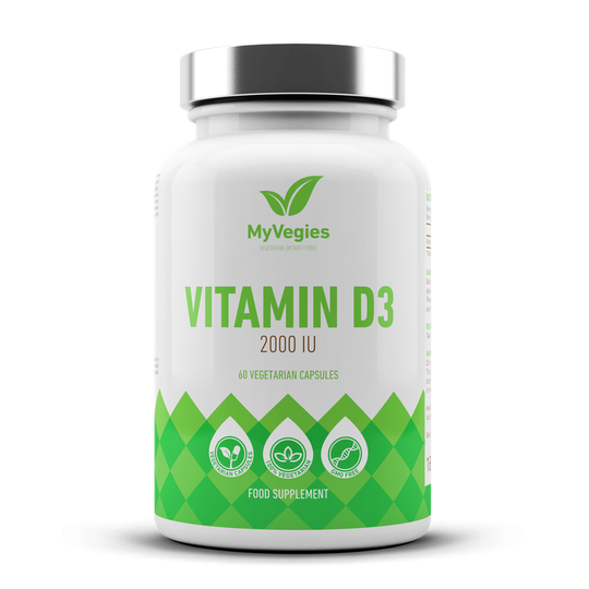 Vitamin D3 2000 IU 60 vegetariska kapslar