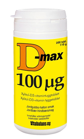 Vitabalans D-Max 100 μg 200 tabletter
