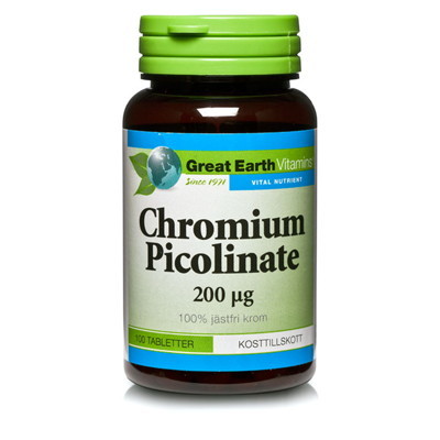 GTF Chromium 200mcg 100t