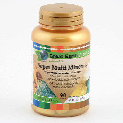 Super Multi minerals veg utan Järn 90t