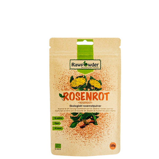 Ekologisk Rosenrotpulver, 100 g