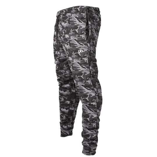 Chained Gym Pants, Black Camo