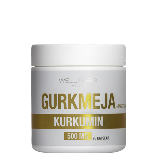 WellAware Gurkmeja/Ingefära 500 mg, 90 kapslar