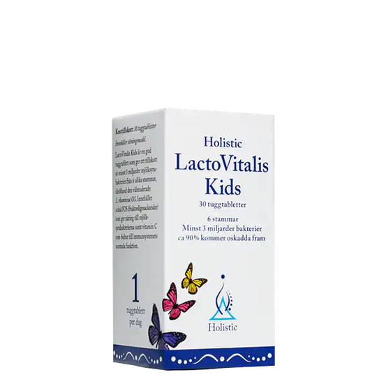 LactoVitalis Kids, 30 tuggtabletter