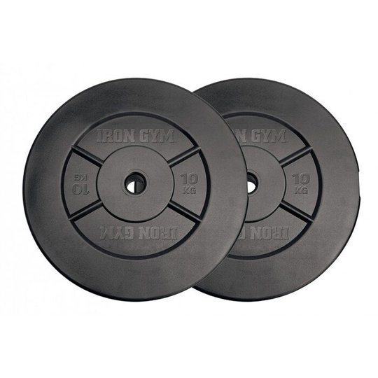 Iron Gym 20kg Plate Set, 10kg x 2 (Add ons)