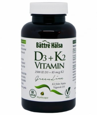 D-vitamin 2500 + K2 Vegan