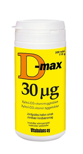Vitabalans D-Max 30 μg 200 tabletter