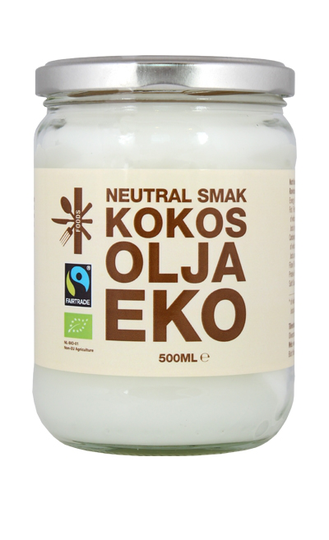 Kokosolja Neutral 500ml - Fair Trade EU Organic