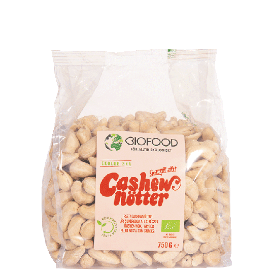 Cashewnötter hela, 750 g