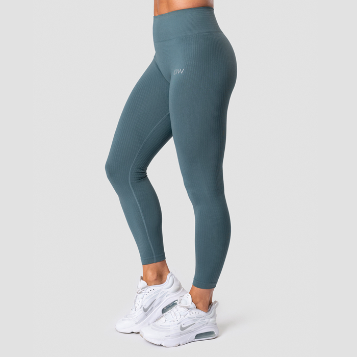 Ribbed Define Seamless Tights, Jungle Green