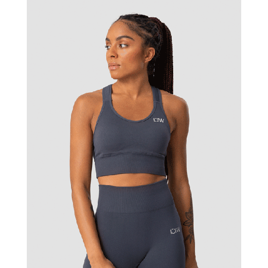 Divine Seamless Sports Bra, Mystic Blue