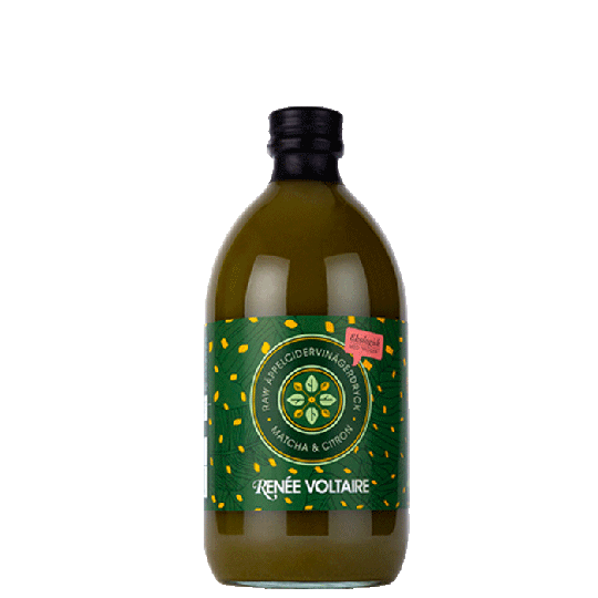 Raw Äppelcidervinäger Matcha & Citron, 500 ml