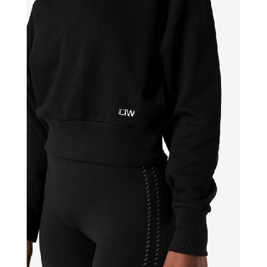 Inhale Crewneck, Black