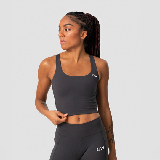 Classic Sports Bra Tank, Graphite