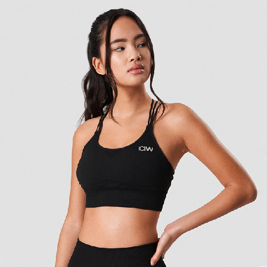 Evolution Seamless Sports Bra, Black