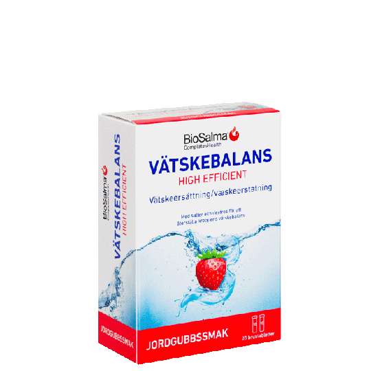 Vätskebalans Jordgubb, 20 brustabletter
