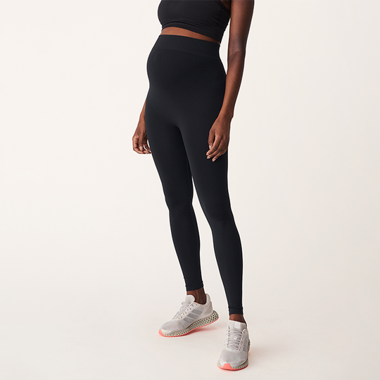 Maternity Seamless Tights, Black
