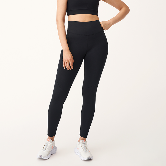 Logo Tape Tights, Black