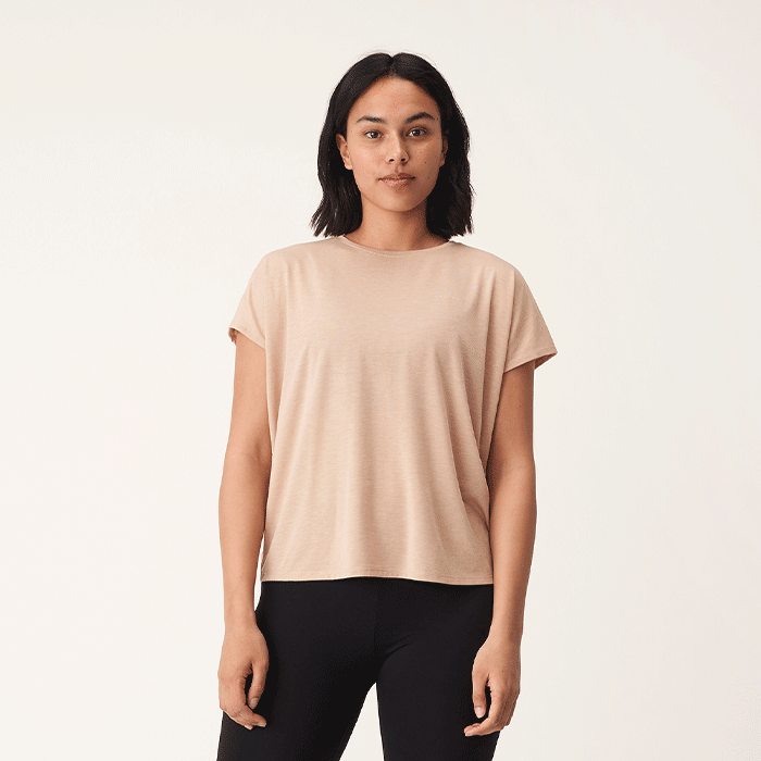 Split back Tee, Sirocco