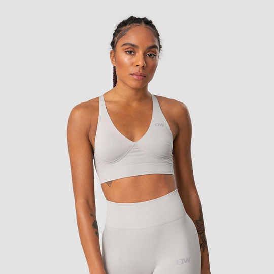 Define Adjustable Sports Bra, Light Grey