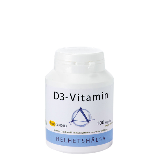 D3-vitamin, 3000IE (75 mcg), 100 kapslar