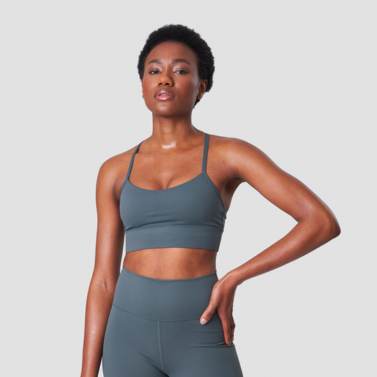 Nimble Strappy Sports Bra, Elm Green