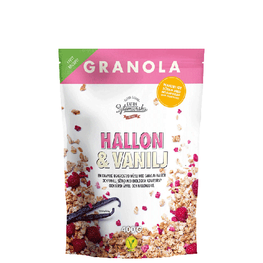 Granola Hallon & Vanilj, 400 g