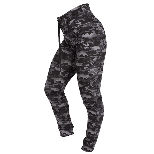 Star Women Camo Joggers, Black Camo