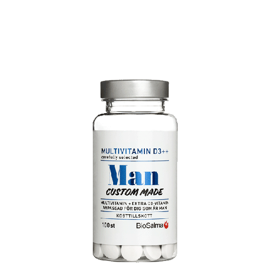 Multivitamin Man D-vitamin++ , 100 tabletter