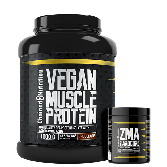 Vegan Muscle Protein 1600 g + ZMA Hardcore, 160 kaps