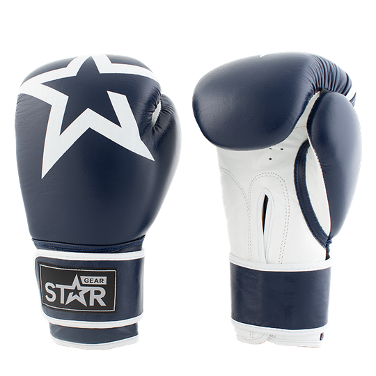 Star Gear Leather Boxing Glove, Patriot Blue